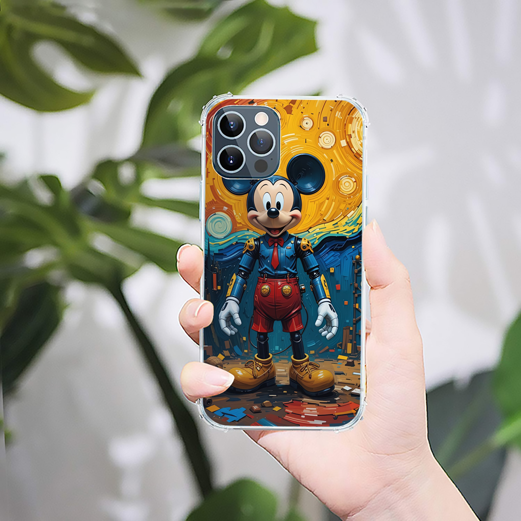 ミッキーマウス Mickey Mouse 【iPhone 12シリーズ対応】透明スマホケース（クリアソフトケース）